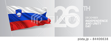 Slovenia happy independence and unity day greeting card, banner vector illustration Slovenia happy independence and unity day greeting card, banner vector illustration 84406638