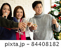 Enjoying Christmas and New Year party 84408182