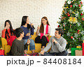 Enjoying Christmas and New Year party 84408184