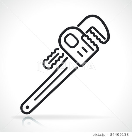 plumber wrench thin line icon plumber wrench thin line icon 84409158