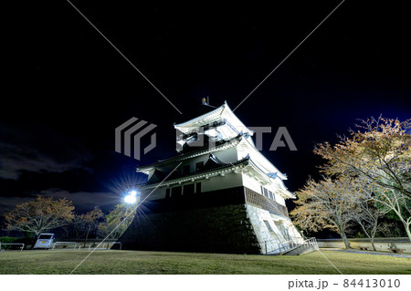 河原城跡 (丸山城跡)　ライトアップ　鳥取県鳥取市 84413010