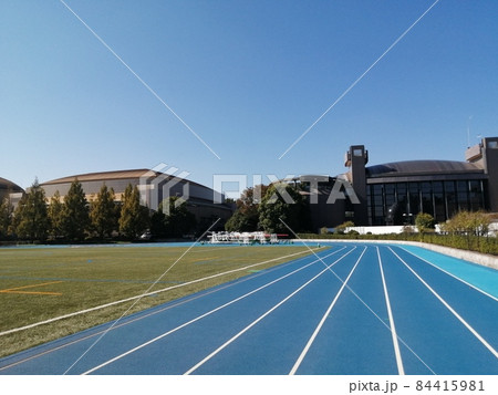 等々力補助競技場 バックストレート 奥に川崎市民ミュージアム 等々力補助競技場 バックストレート 奥に川崎市民ミュージアム 84415981