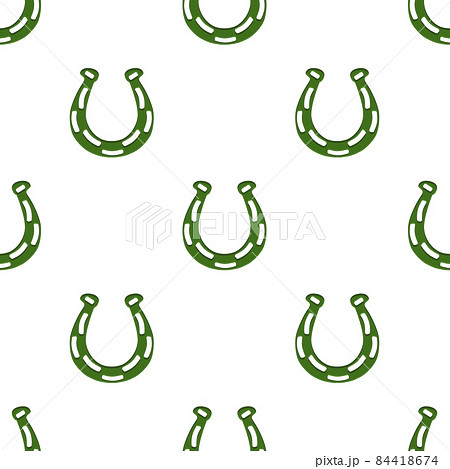 Illustration on theme Irish holiday St Patrick day, seamless horseshoes Illustration on theme Irish holiday St Patrick day, seamless horseshoes 84418674