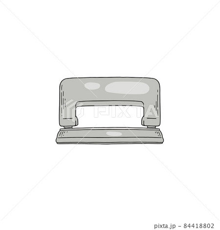 Puncher for pierce of hole at paper stationery metal tool for work at office. 84418802