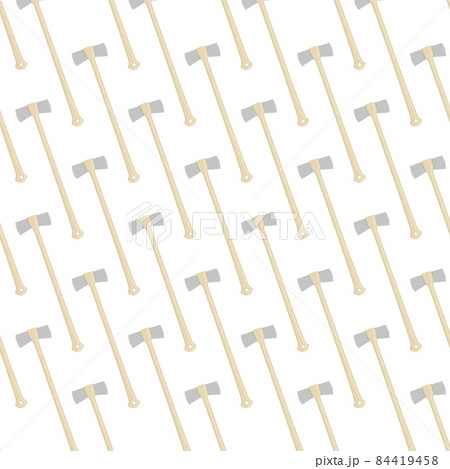 Illustration on theme pattern steel axes with wooden handle 84419458