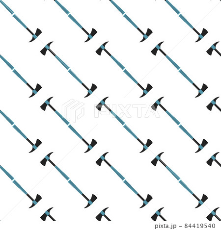 Illustration on theme pattern steel axes with wooden handle 84419540