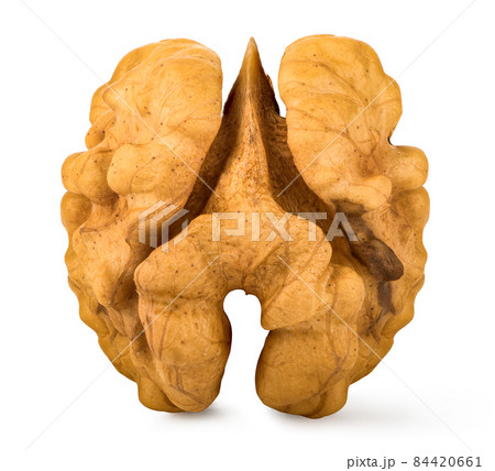 One peeled walnut One peeled walnut 84420661