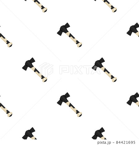 Illustration on theme pattern steel axes with wooden handle Illustration on theme pattern steel axes with wooden handle 84421695