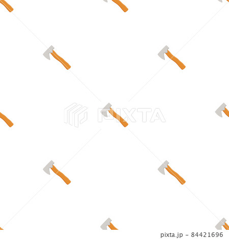 Illustration on theme pattern steel axes with wooden handle 84421696