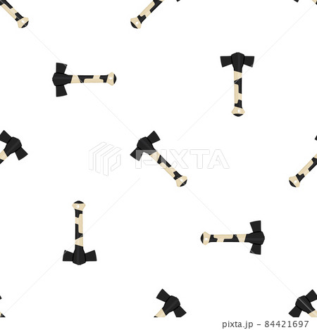 Illustration on theme pattern steel axes with wooden handle Illustration on theme pattern steel axes with wooden handle 84421697