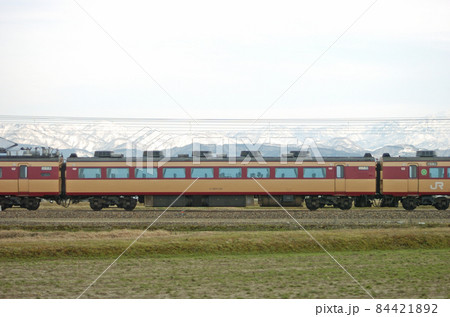 北陸本線 美川ー加賀笠間 JR西日本 485系 A10編成(京都) ② モハ485-251 海側 北陸本線 美川ー加賀笠間 JR西日本 485系 A10編成(京都) ② モハ485-251 海側 84421892
