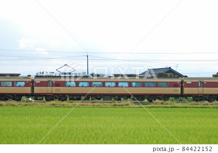 北陸本線　石動ー福岡　JR西日本　489系　H02編成（金沢）　⑦　モハ488-15　海側 84422152