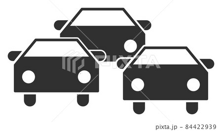 Vector Road Jam Traffic Icon Illustration Vector Road Jam Traffic Icon Illustration 84422939