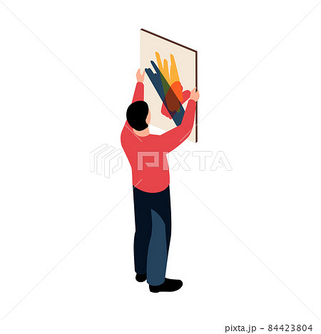 Hanging Painting Artist Composition 84423804