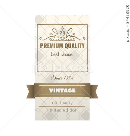 Premium Vintage Label Composition 84423920