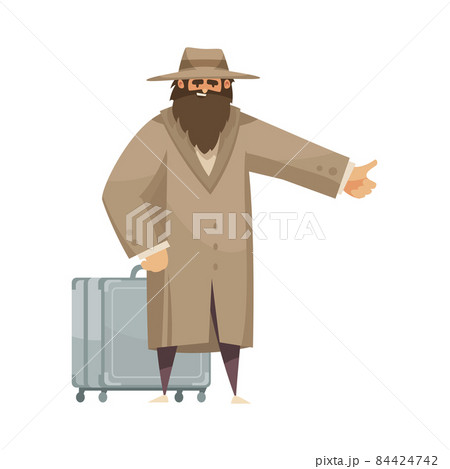 Hitchhiking Stranger Autostop Composition 84424742