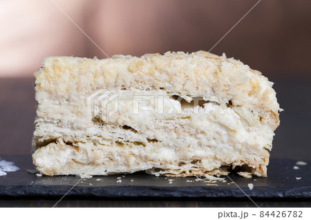 puff pastry sweet cake ready to eat during dessert 84426782