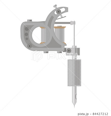 Induction Tattoo Machine Isolated on White Background Induction Tattoo Machine Isolated on White Background 84427212