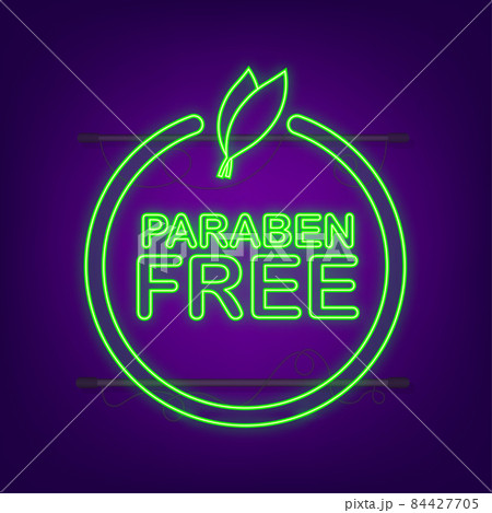 Green label paraben free. Symbol, sign. Organic, bio, eco symbol. Natural product Vector stock illustration 84427705