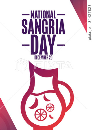 National Sangria Day. December 20. Holiday concept. Template for background, banner, card, poster 84427823