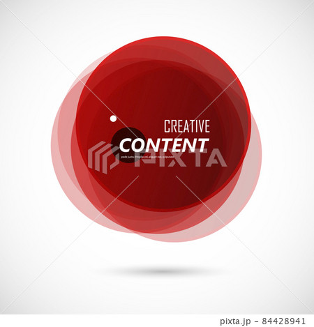 Colorful overlay round abstract shape on white background. Vector creative circles Colorful overlay round abstract shape on white background. Vector creative circles 84428941