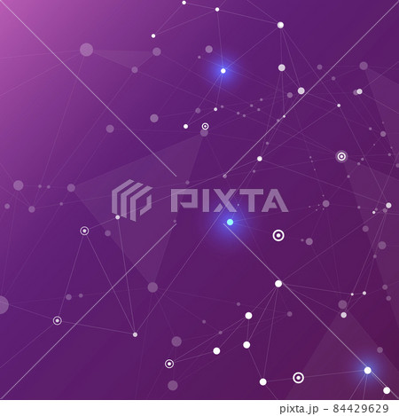 Abstract purple color science background with...のイラスト素材 [84429629] - PIXTA