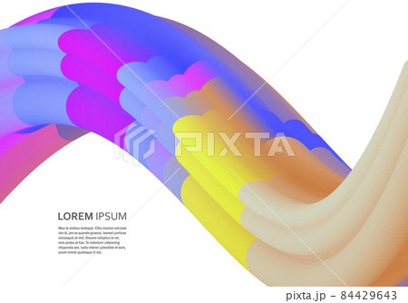 Vector wave abstract background. Design creative template 84429643