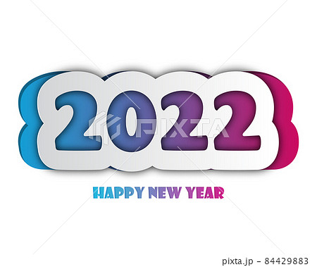 2022 happy new year. numbers paper style. vector linear numbers. design of greeting card. vector illustration. Free Vector 2022 happy new year. numbers paper style. vector linear numbers. design of greeting card. vector illustration. Free Vector 84429883