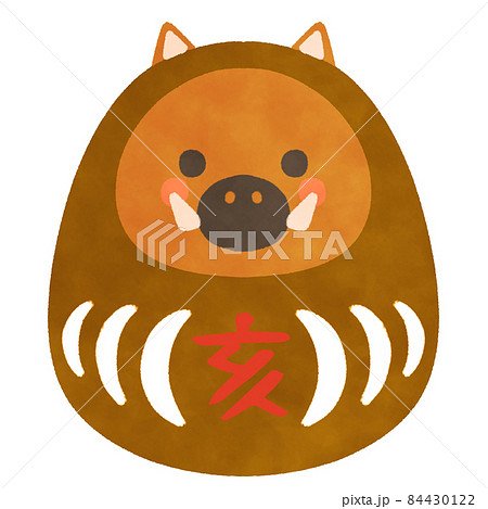 亥年 干支達磨 猪 イラスト素材のイラスト素材 亥年 干支達磨 猪 イラスト素材のイラスト素材