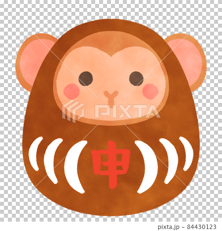 申年 干支達磨 猿 イラスト素材のイラスト素材 [84430123] - PIXTA