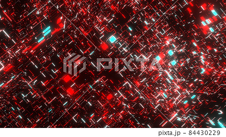 VJ グリッド サイバー空間 トンネル 赤 [別Verあり] 84430229