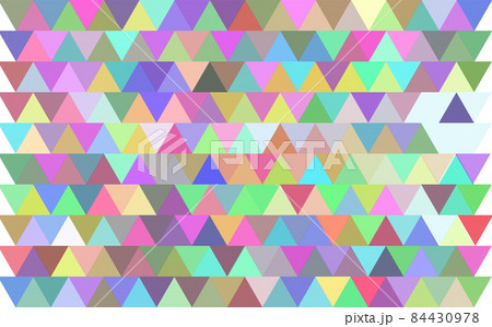 Green and other color triangles mosaic texture. A sample with polygonal shapes. A new texture for your web site. Multicolor vector triangles background. Colorful abstract illustration with triangles 84430978