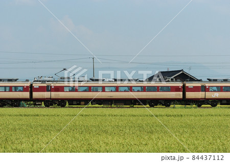 北陸本線　石動ー福岡　JR西日本　489系　H04編成（金沢）　②　モハ488-2　海側 84437112