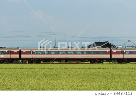 北陸本線 石動ー福岡 JR西日本 489系 H04編成(金沢) ⑥ モハ489-22 海側 北陸本線 石動ー福岡 JR西日本 489系 H04編成(金沢) ⑥ モハ489-22 海側 84437113