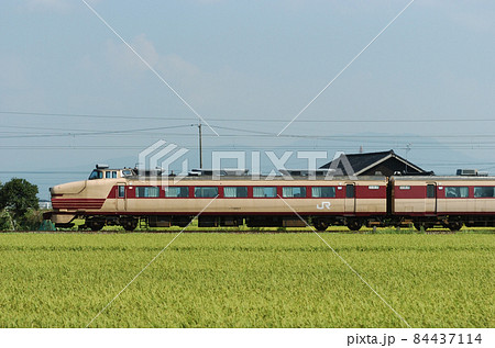北陸本線 石動ー福岡 JR西日本 489系 H04編成(金沢) ⑦ クハ489-1 海側 北陸本線 石動ー福岡 JR西日本 489系 H04編成(金沢) ⑦ クハ489-1 海側 84437114