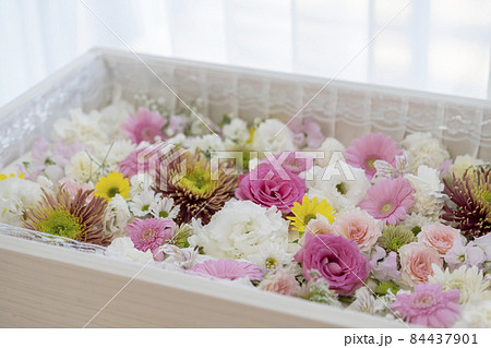 葬儀　お花入れ　別れ花　イメージ 84437901