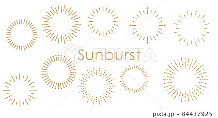 レトロなサンバースト レトロなサンバースト 84437925