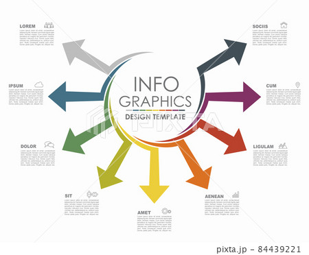 Infographic design template with place for your data. Vector illustration. 84439221