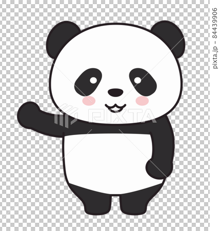 案内をするかわいい パンダのイラストのイラスト素材 案内をするかわいい パンダのイラストのイラスト素材