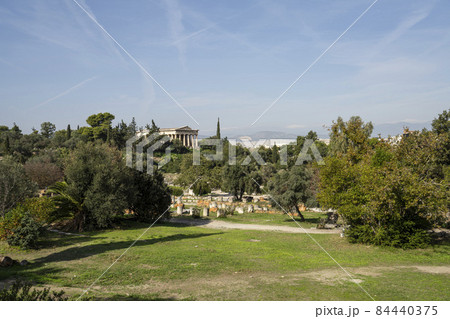 The ancient Agora in Athens, Greece The ancient Agora in Athens, Greece 84440375