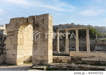 Hadrian's library in Athens, Greece 84440702