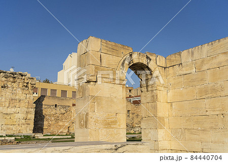 Hadrian's library in Athens, Greece 84440704