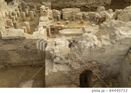 Roman baths archaeological site in Athens 84440752