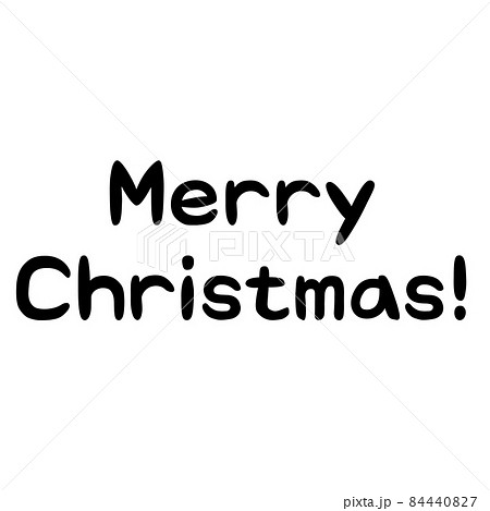 丸みのあるMerry Christmas!の手書き文字 84440827