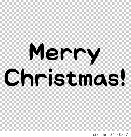 丸みのあるMerry Christmas!の手書き文字 84440827