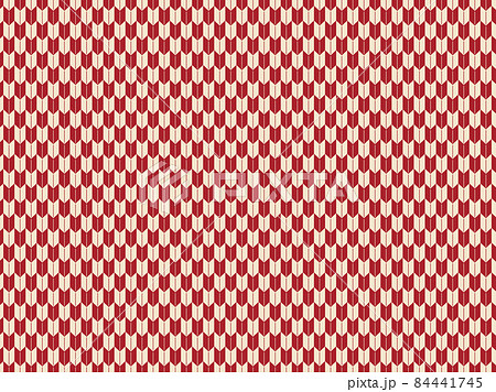 赤色の矢絣模様な背景素材 84441745