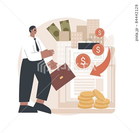 Revenue agency abstract concept vector illustration. Revenue agency abstract concept vector illustration. 84442129