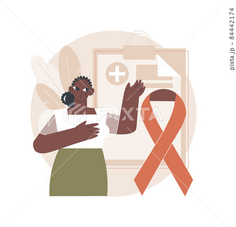 Breast cancer abstract concept vector illustration. 84442174