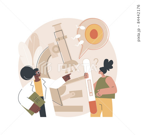 Infertility diagnosis abstract concept vector illustration. Infertility diagnosis abstract concept vector illustration. 84442176