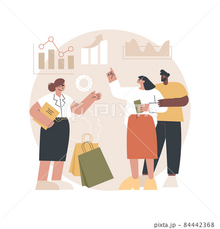 Consultative selling abstract concept vector illustration. 84442368